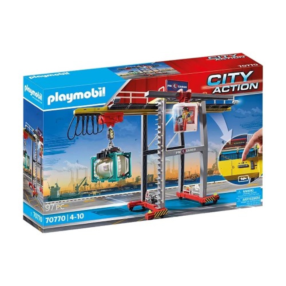 Playmobil City Action Grúa con contenedores 70770 